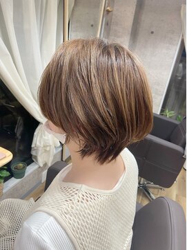 エルド(eld) 40 50代 丸みショート×ベージュ