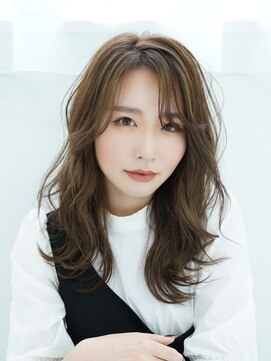 ヘアリゾート粋 ティガ 池袋店(tiga) 毛先パーマのらふミディ◇フォギーベージュ[