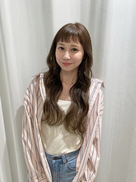 オリガミ トイロ(ORIGAMI TOIRO) 韓国巻き艶やかベージュロング