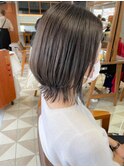 白髪ぼかしハイライト☆アッシュグレイ