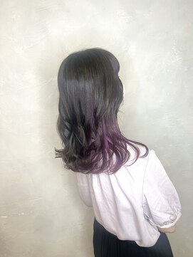 アンジェリカラボ 梅田店(ANGELICA LABO) インナーラベンダーピンクカラー【川又】