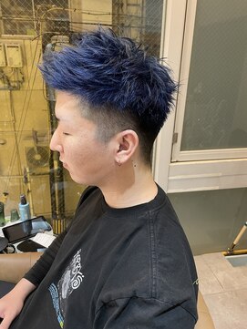 アトモスサニーテラス(Atmos sunny terrace) men's short＊blue