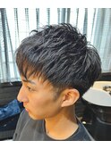 学生束感ショート。 20代/学生/清潔感/束感