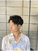 ハイライトパーマスタイルメンズ　国分寺