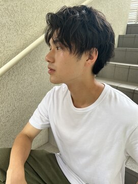 ガーデン オオタカノモリ(garden otakanomori) ニュアンスパーマ/ツーブロック/ビジネスショート