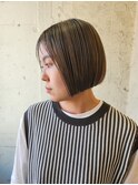 【新宿】ボブ　ミニボブ　ハイライトカラー　20代30代40代