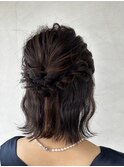 ヘアアレンジ×ハーフアップ