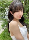 大人かわいい小顔レイヤー顔まわりレイヤー小顔シースルーバング