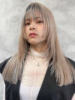 ミンクス渋谷スマートサロン(MINX shibuya smart salon)&nbsp;シアーカラー ショート 姫カット ダークアッシュ 魅力倍増カール