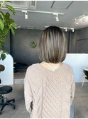 伸ばし中ボブ＋ハイライト◎20代30代40代