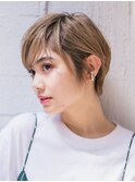 耳だしショート/ショコラアッシュ/ヘルシースタイル/シルキー