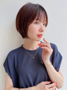 トルネード(TORNADO) 大人ショートボブ前髪ありひし形丸み丸顔絶壁面長K20240806