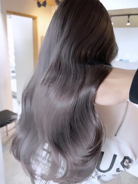 キラ 原宿(KILLA) 前髪イメチェンこなれミディウェーブパーマアンブレラカラー