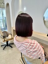 ウル 名古屋栄(ulu)&nbsp;チェリーレッド/髪質改善/縮毛矯正/髪質改善縮毛矯正/名古屋栄