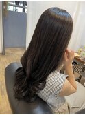 *うる艶髪*ビターショコラ_つやつやロング×ソフトグレージュ
