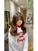 オリーブブラウン韓国くびれ巻きヨシンモリ