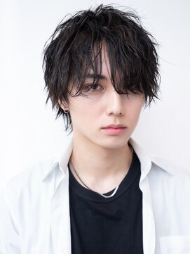 ハバナ 立川(HAVANA) 韓国マッシュダークアッシュニュアンスパーマメンズカット黒髪