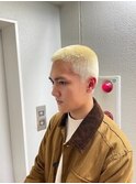 <翁長孝輔>メンズハイトーン/金髪ボウズ/バズカット