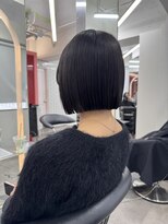 ロンドヴァリー 渋谷店(Lond vallee)&nbsp;☆切りっぱなし×韓国ボブ×髪質改善縮毛矯正×チャコールグレー