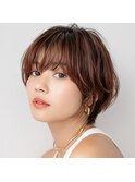 【monde】丸みショート×美シルエット×シースルーバング
