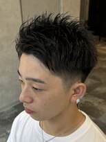 ハッシュタグネイビー 仙台駅前店(#NAVY) スパイキーショートフェザーショート波巻きツイスパ仙台美容室
