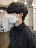 フィフス(fifth) 原宿シャドウパーマ波巻きパーマメンズカットラウンドマッシュ