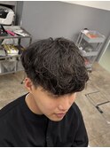MEN’S HAIR/波巻ツイストスパイラル/フェザーパーマ/本町y