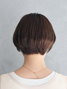 アース 溝の口店(HAIR&MAKE EARTH) 20代30代ミニボブココアブラウン小顔美肌ストレート丸み