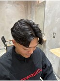 ニュアンスパーマ　センターパート