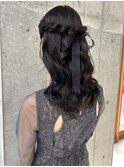 ハーフアップ/ヘアセット/ヘアアレンジ/ルーズヘア