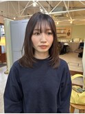 ミディアムレイヤー×柔らかブラウン