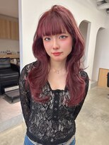 ヴィンスジオ 岐阜駅南(vince gio) ハッシュカット/ボルドーカラー