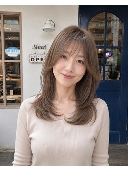 ミリール (Mireel)の写真/オトナ可愛いレイヤーカットが好評♪髪質改善トリートメント×レイヤーで垢抜けスタイル◎