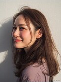ワンホンレイヤー/ミルクティーブロンド/ダークブルー/稲毛海岸