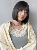 ぷつっとボブ＊切りっぱなし＊タッセルボブ