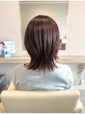 美シルエットのナチュラルウルフボブ