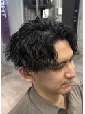 縦落ちツイストスパイラルヘア
