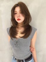Moalana 名古屋 栄/髪質改善/縮毛矯正/レイヤー【モアラナ】&nbsp;ダークパープル/髪質改善/縮毛矯正/オリーブベージュ/名駅