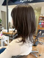 ナック 茶屋町(knack chayamachi) 透明感グレージュのくびれレイヤーミディ【阪急梅田】