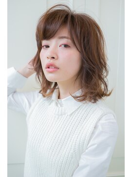 ディフィーノ 青山(DIFINO) 35歳からの柔らかパーマ×ひし形ミディアムウルフ