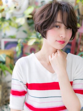 カバーヘア ブリス 上尾西口店(COVER HAIR bliss) *bliss上尾*黒髪風…モードな大人ボブa