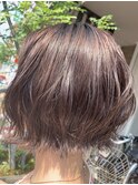ピンクブラウン【ブリーチ不使用Wカラー】