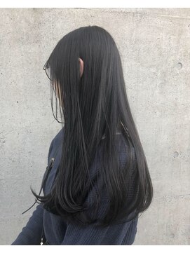 ボトムス(BOTTOMS) グリーンを混ぜたナチュラルな透ける暗髪