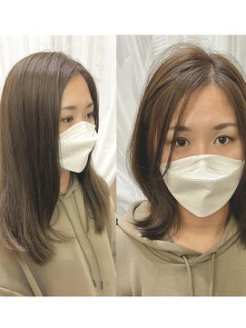 ヘアカフェ コトノハ(hair cafe Kotonoha) 【コトノハ】20代30代40代　小顔　ウルフレイヤークビレレイヤー
