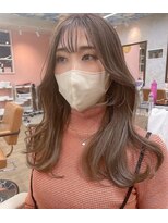 フィガロ ウメダ(FIGARO UMEDA)&nbsp;【お客様スタイル】韓国風レイヤー顔周りレイヤーカット