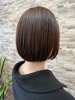 ウィズアール 成田三里塚店(Wiz-R)&nbsp;アゴラインボブ　×　カーキグレージュ