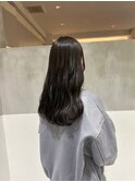 【haruka】透ける暗髪/地毛風カラー/韓国ヘア/韓国風黒髪暗髪