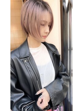 ゴカン バイ ジル ブラン 名古屋(Gokan by JIL BLAN) ハイライトバレイヤージュダブルカラーショートカット30代40代