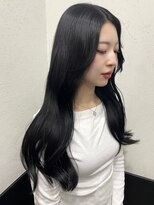 ラグナ(LAGUNA) 【ロング×レイヤーカット×艶ブルーブラック】