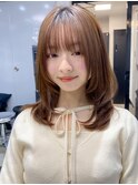 小顔 美髪 レイヤーカット イメチェン ワイドバング"